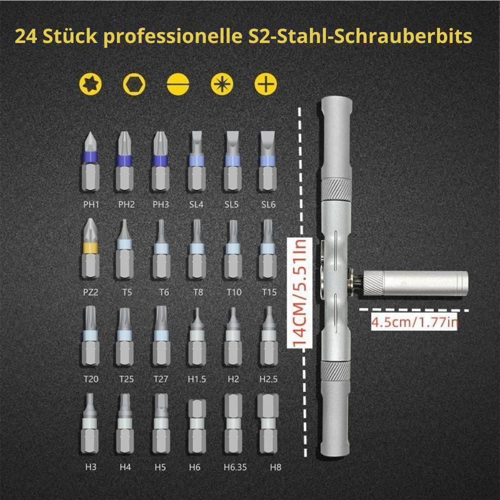Set giravite a cricchetto Pro 24 in 1